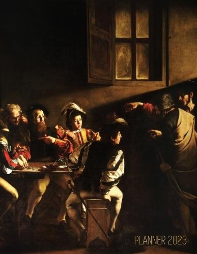 Caravaggio Planner 2025: The Calling of Saint Matthew Beautiful Christian Art Year Organizer: January-December (12 Months)  by Shy Panda Press at Abbey's Bookshop, 