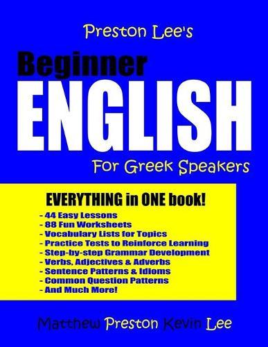 Beginner English for Greek Speakers  by Matthew Preston at Abbey's Bookshop, 