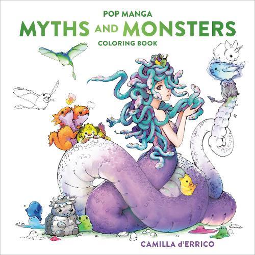 Pop Manga Myths and Monsters Coloring Book  by Camilla D'Errico at Abbey's Bookshop, 