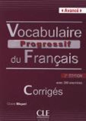 Avance 2nd Ed Vocabulaire Progressif du Francais Corriges Book & CD PRICE ONLY WHILE STOCK LASTS  by Claire Miquel at Abbey's Bookshop, 