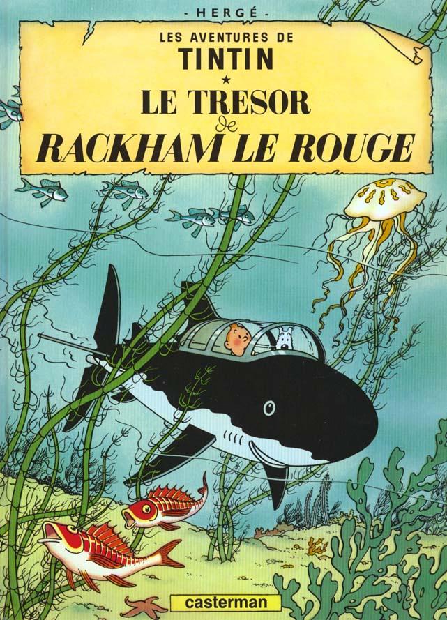Tresor de Rackham le Rouge (#12 Tintin French)  by Herge at Abbey's Bookshop, 