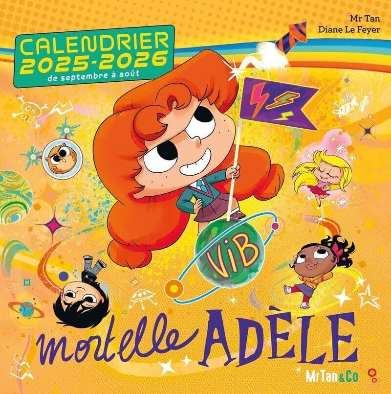Mortelle Adele Calendrier 2025-2026 Mural