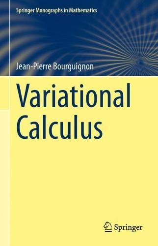 Variational Calculus  by Jean-Pierre Bourguignon at Abbey's Bookshop, 