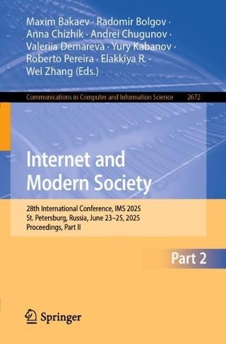 Internet and Modern Society: 28th International Conference, IMS 2025, St. Petersburg, Russia, June 23–25, 2025, Proceedings, Part II