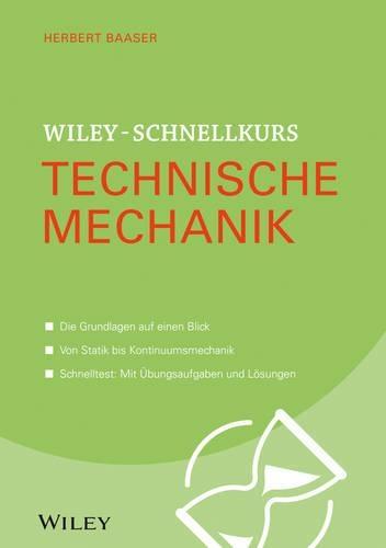 Wiley–Schnellkurs Technische Mechanik  by H Baaser at Abbey's Bookshop, 