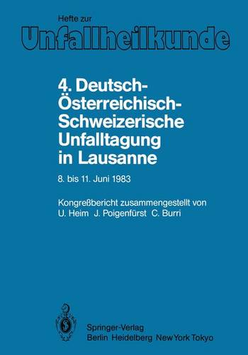 54. Jahrestagung: der Deutschen Gesellschaft für Unfallheilkunde e.V., 28. November bis 1. Dezember 1990, Berlin