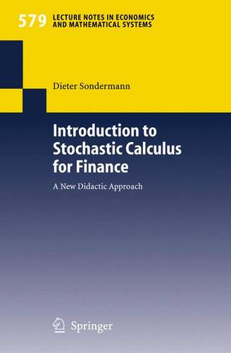 Introduction to Stochastic Calculus for Finance: A New Didactic Approach  by Dieter Sondermann at Abbey's Bookshop, 