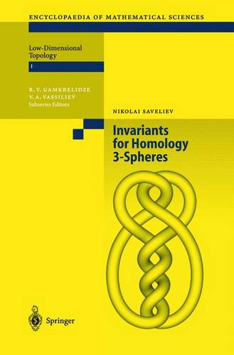 Invariants of Homology 3-Spheres  by Nikolai Saveliev at Abbey's Bookshop, 