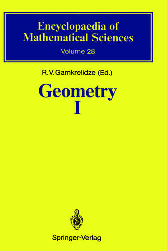Geometry I: Basic Ideas and Concepts of Differential Geometry  by R.V. Gamkrelidze at Abbey's Bookshop, 