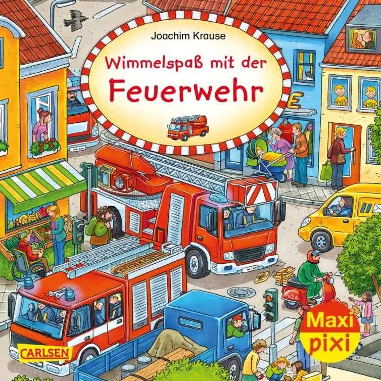 Wimmelspass mit der Feuerwehr (#319 Maxi Pixi)  by Joachim Krause at Abbey's Bookshop, 