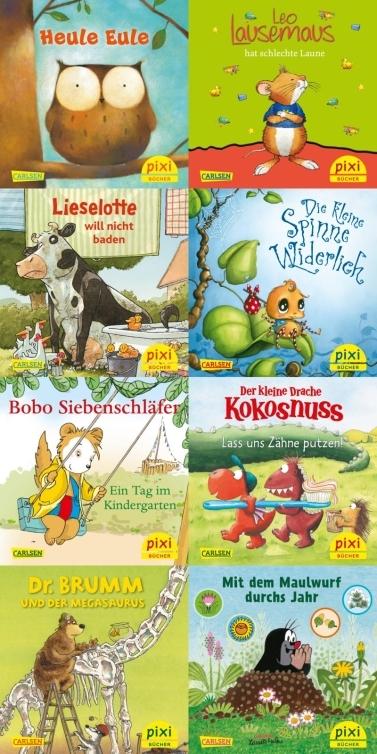 Pixis Liebste Kinderbuch-Helden (#297 Pixi 8er Set)  by Various at Abbey's Bookshop, 