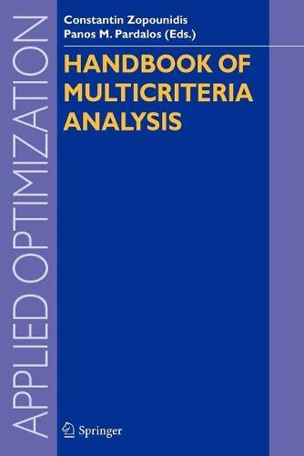 Handbook of Multicriteria Analysis  by Constantin Zopounidis at Abbey's Bookshop, 