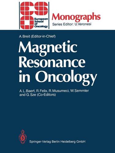 Magnetic Resonance in Oncology  by Alfred Breit at Abbey's Bookshop, 