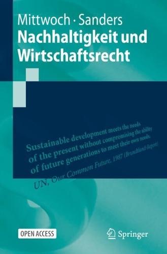 Nachhaltigkeit und Wirtschaftsrecht  by Anne-Christin Mittwoch at Abbey's Bookshop, 