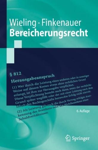 Bereicherungsrecht  by Hans Josef Wieling at Abbey's Bookshop, 