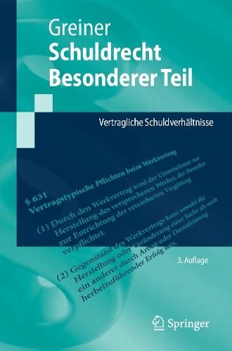 Schuldrecht Besonderer Teil: Vertragliche Schuldverhältnisse  by Stefan Greiner at Abbey's Bookshop, 