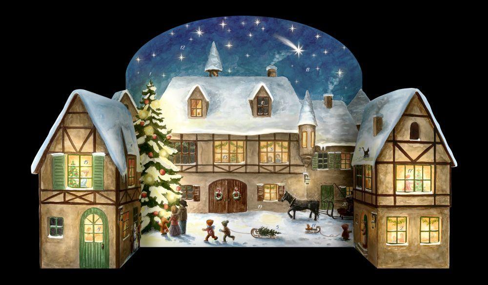 Christmas Eve in the Village (Poster Advent Calendar)