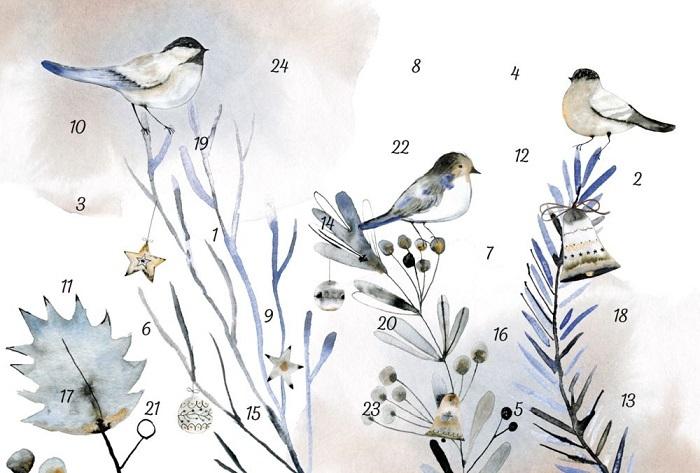 Birds (Card Advent Calendar)  by Vevoke at Abbey's Bookshop, 
