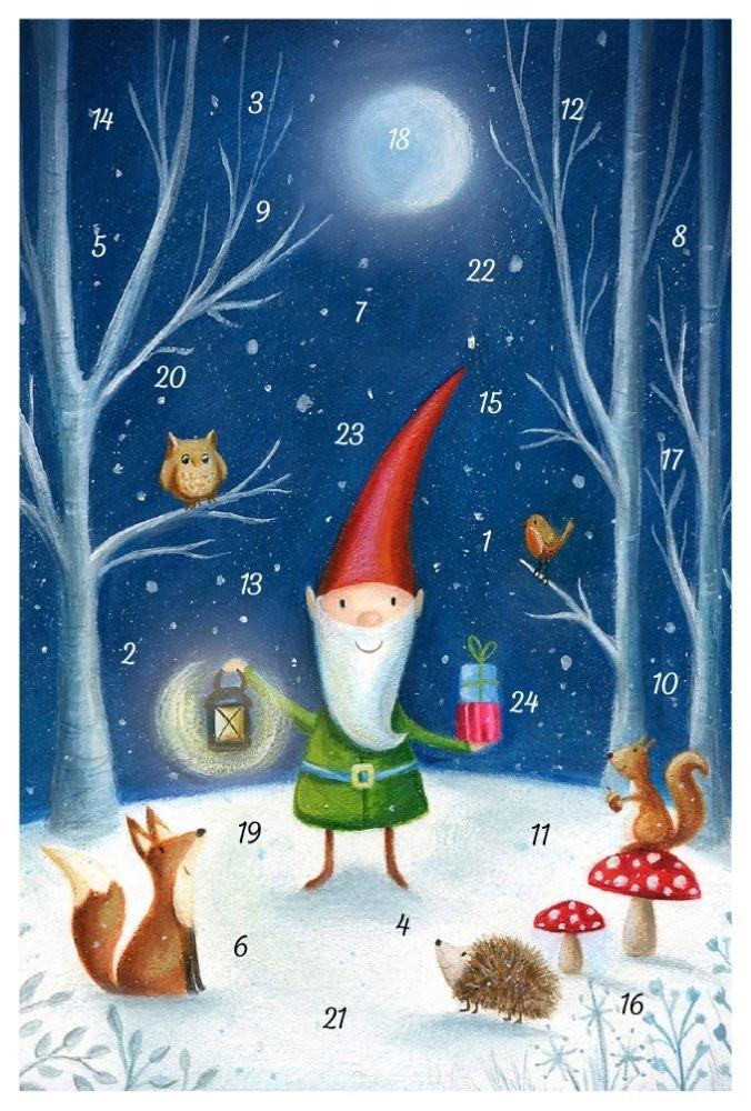 Gnome with Lantern (Card Advent Calendar)