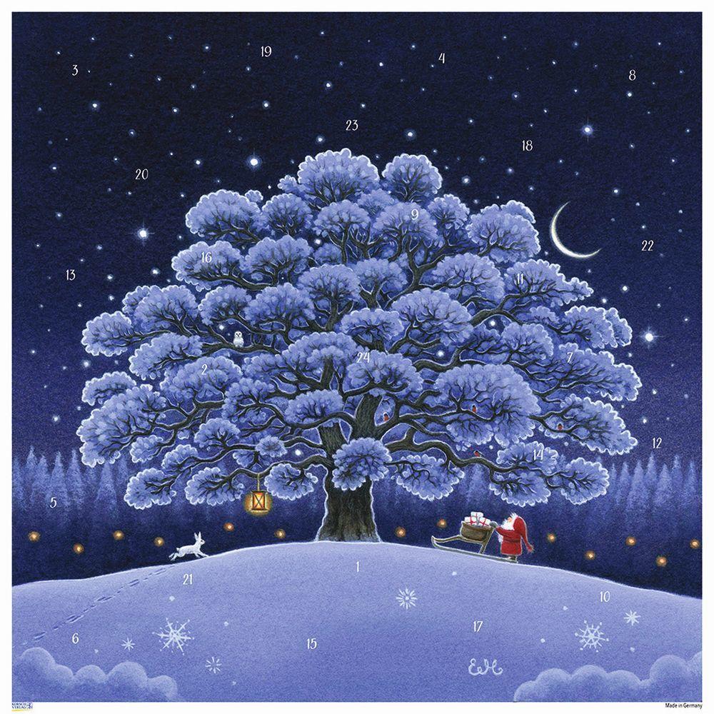 Tomte under Oak Tree (Poster Advent Calendar)