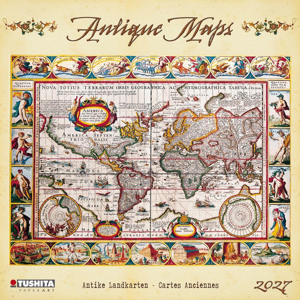 Antique Maps 2027 Calendar (30 x 30 cm)