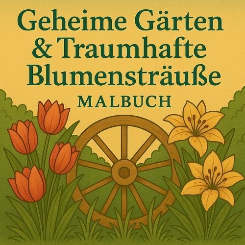 Geheime Gärten & Traumhafte Blumensträuße Malbuch  by Chris Martin at Abbey's Bookshop, 