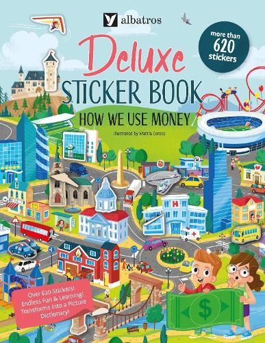 Deluxe Sticker Book: How We Use Money  by Joli Hannah at Abbey's Bookshop, 