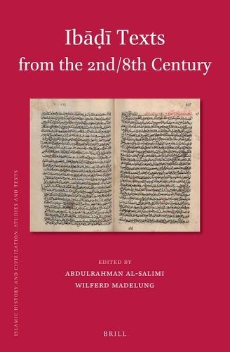 Ibāḍī Texts from the 2nd/8th Century  by Wilferd Madelung at Abbey's Bookshop, 