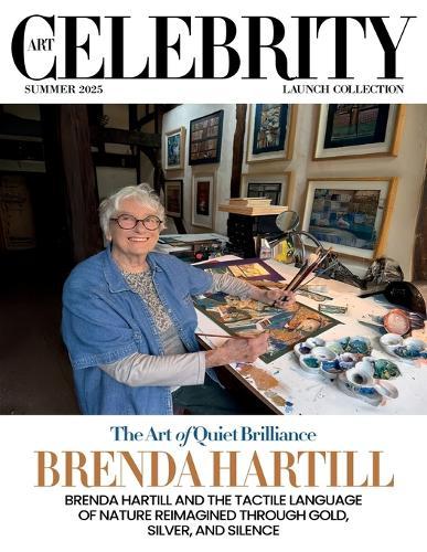 Art Celebrity Launch Collection Summer 2025 - Brenda Hartill: Brenda Hartill and the Tactile Language of Nature Reimagined through Gold, Silver, and Silence  by Art Celebrity Magazine at Abbey's Bookshop, 