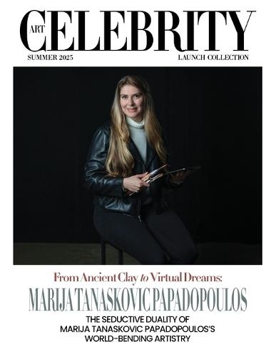 Art Celebrity Launch Collection Summer 2025 - Marija Tanaskovic Papadopoulos: The Seductive Duality of Marija Tanaskovic Papadopoulos's World-Bending Artistry  by Art Celebrity Magazine at Abbey's Bookshop, 