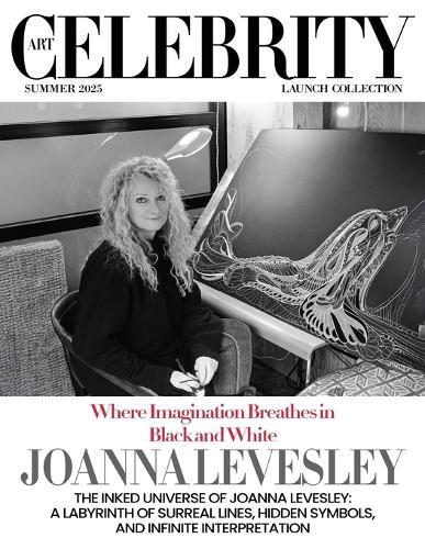 Art Celebrity Launch Collection Summer 2025 - Joanna Levesley: The Inked Universe of Joanna Levesley: A labyrinth of Surreal Lines, Hidden Symbols, and Infinite Interpretation  by Art Celebrity Magazine at Abbey's Bookshop, 