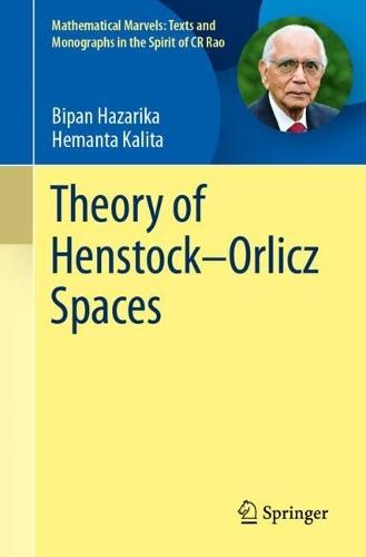 Theory of Henstock–Orlicz Spaces  by Bipan Hazarika at Abbey's Bookshop, 