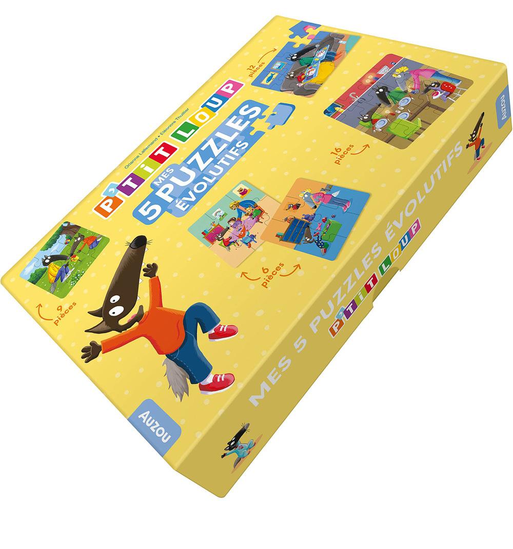 P'tit Loup Mes 5 Puzzles Evolutifs