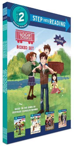 Boxcar Children Step into Reading Boxed Set #1: Meet the Boxcar Children; Surprise Island Adventure; Secret of the Yellow House;and Mystery at the Old Ranch  by Gertrude Chandler Warner at Abbey's Bookshop, 