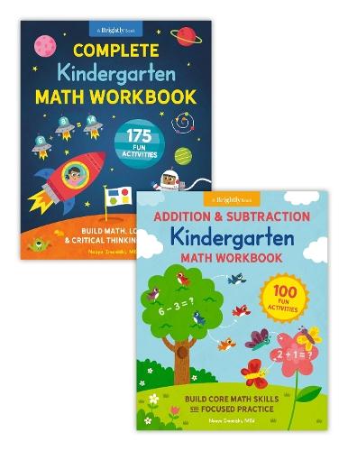 Complete Kindergarten Math Book Set: Two Workbooks with 275 Fun Activities to Build Addition, Subtraction, and Critical Thinking Skills (Perfect for Ages 4-6)  by Naoya Imanishi, MEd at Abbey's Bookshop, 