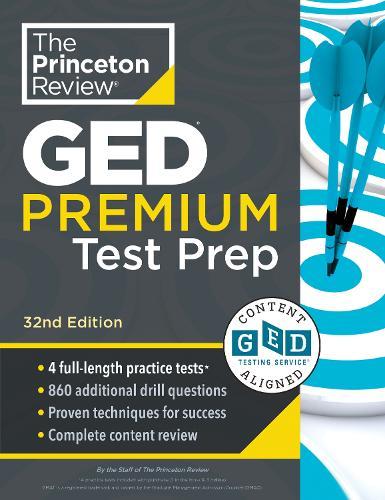 Princeton Review GED Test Premium Prep, 32nd Edition: 1,525+ Practice Questions Including 4 Practice Tests + Content Review + Online Features  by Princeton Review at Abbey's Bookshop, 