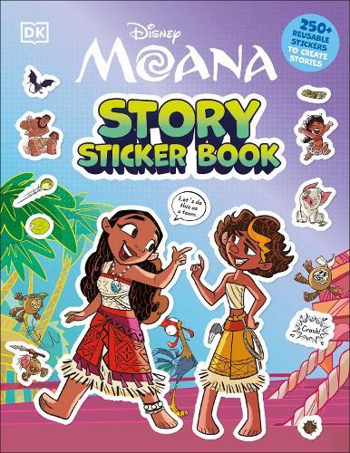 Disney Moana Story Sticker Book  by DK at Abbey's Bookshop, 