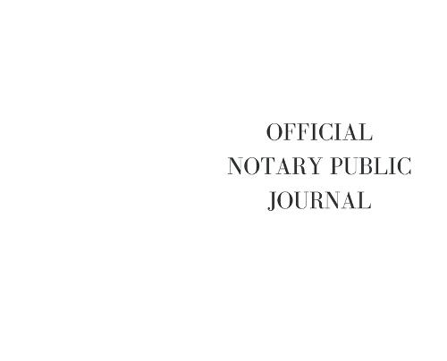 The Official Notary Public Journal  by Rsn at Abbey's Bookshop, 