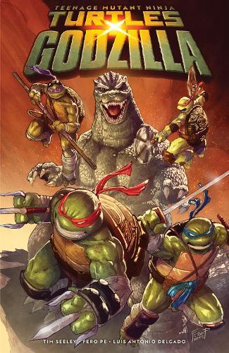 Teenage Mutant Ninja Turtles x Godzilla  by Tim Seeley at Abbey's Bookshop, 