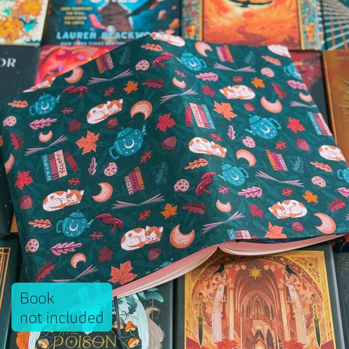 Cozy Reads in Forest Large Dust Jacket  by Charlie and Fox at Abbey's Bookshop, 