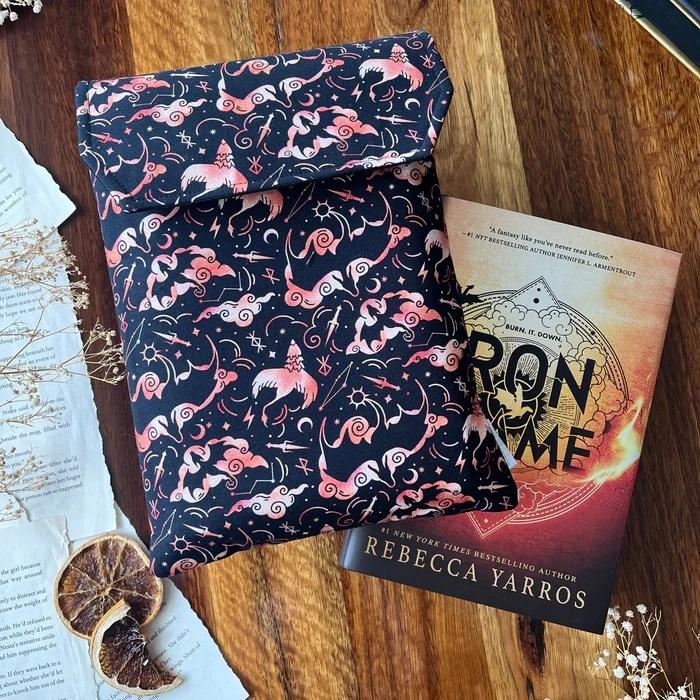 Iron Flame XL Book Sleeve (Empyrean)  by Charlie and Fox at Abbey's Bookshop, 