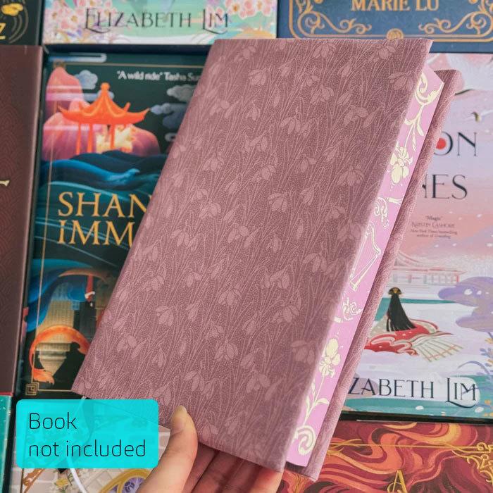 Snowdrops (Dusty Rose) Large Dust Jacket  by Charlie and Fox at Abbey's Bookshop, 